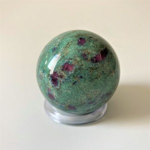 Ruby Kyanite Sphere! - One of a kind - Energy Stone/Ornament/Healing Stone/Meditation/Chakra/Worry Stone