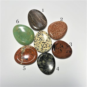Assorted Gemstone Worry Stone - Natural Crystal / Energy Stone/Ornament/Healing Stone/Meditation/Chakra