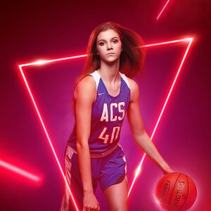 Neon Glow  SPORTS Digital Backgrounds/Backdrop in PSD in layers Sports Banner