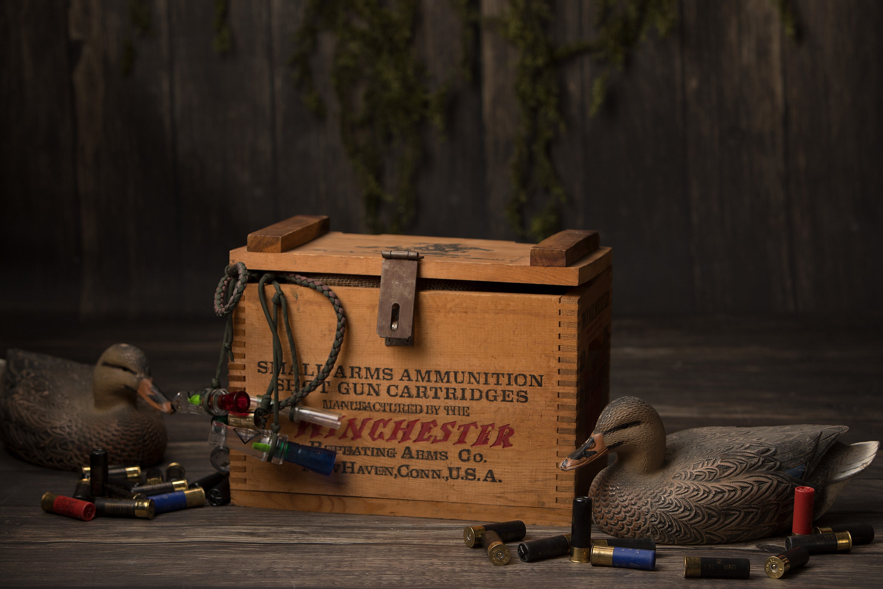 Duck Hunting With Decoy Hunting Box and Shells Digital Etsy