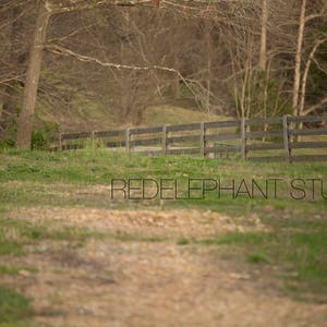 Field with Fence in the Distance Digital Background/Digital Backdrop / Overlay