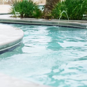 Swimming Pool/ Lazy River with Fountains Digital Background/Digital Backdrop
