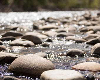 Smooth Stone Creek Rocks / Spring/ Water Digital Background/Digital Backdrop/ Overlay