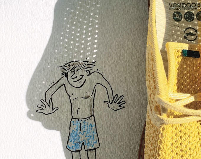 signed BIG PRINT – Shoe shower