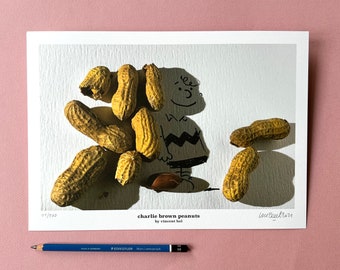 Signed PRINT – charlie brown peanuts