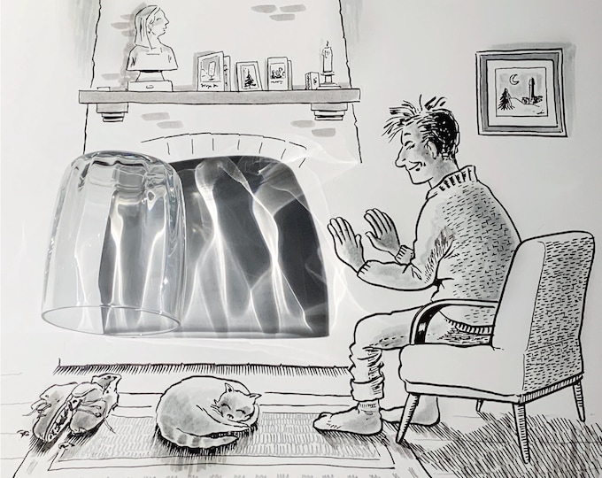 Signed PRINT – fire glass