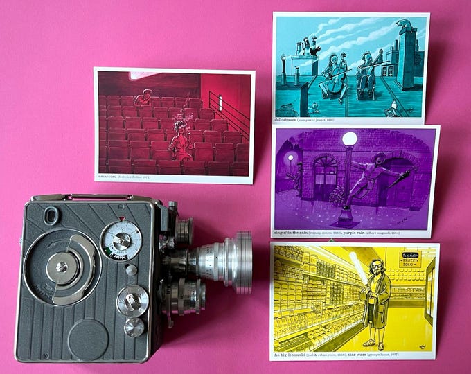 Shadows on the Silver Screen - Postcard set