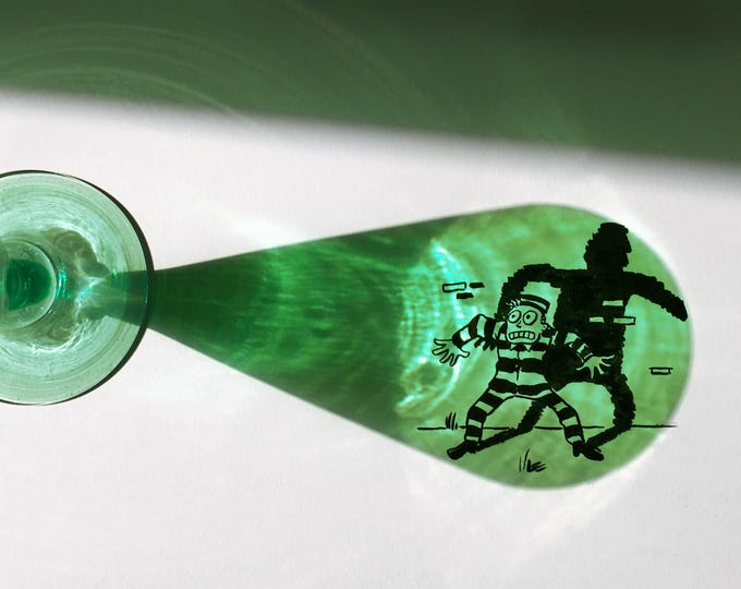 signed BIG PRINT – Escape From Alcaglass