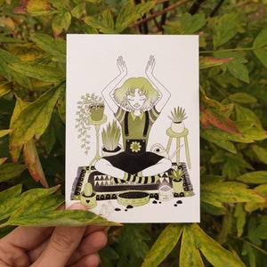 A6 POSTCARD: "Plant witch"