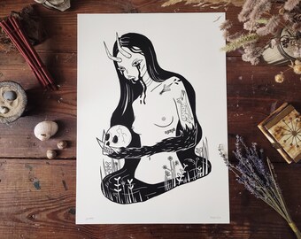 A3 ART PRINT: "Nymph"