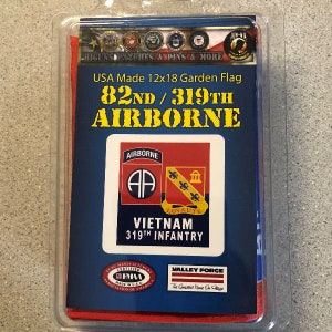 Army 82nd/319th Vietnam Era 12x18 Flag