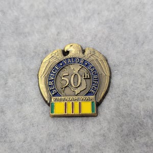 50 years with the Vietnam Service Ribbon Pins (3pk)