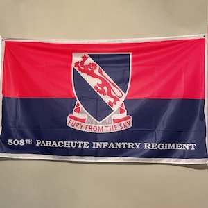 US Army 3x5 Knit Poly 508th PIR