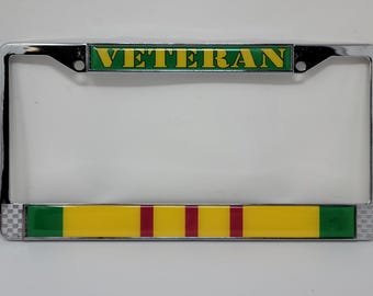 Vietnam Veteran License Plate Trim (pair)