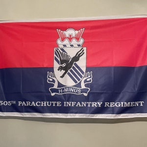 US Army 3x5 Knit Poly 505th PIR