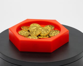 Magnetic Hex Board Game Component Slanted Tray