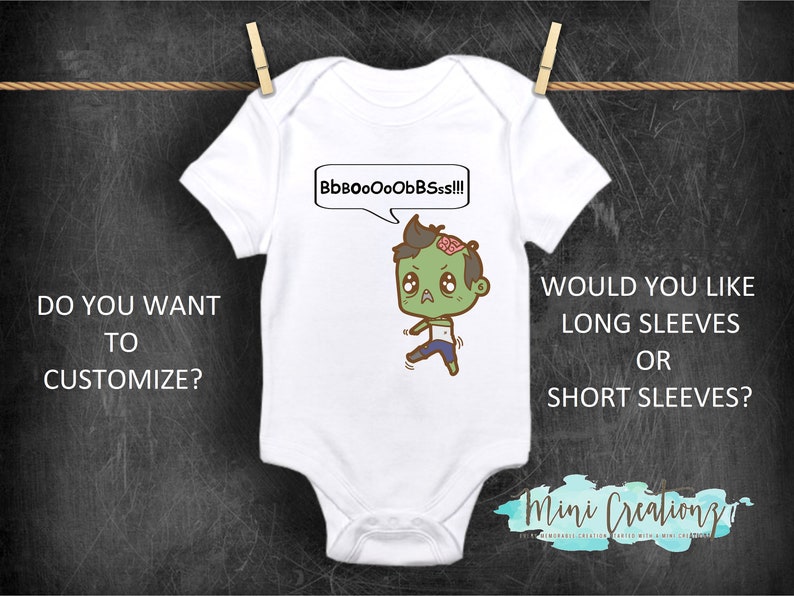 Unisex Onesie Funny Baby Onesies Zombie Onesie\u00ae Walking Dead Onesies Custom Onesies Custom Baby Shower Gift Boobs Cute Baby Onesis\u00ae