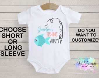 White Funny Threadz Kids Funny Kids Onesie “Grandpas Fishing Buddy” Gift for Grandpa 3-6 Months White Funny Threadz Kids Funny Kids Onesie “Grandpas Fishing Buddy” Gift for Grandpa 3-6 Months