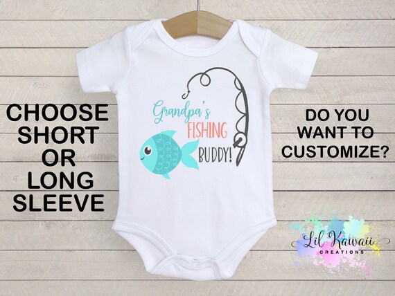 grandpa's fishing buddy onesie