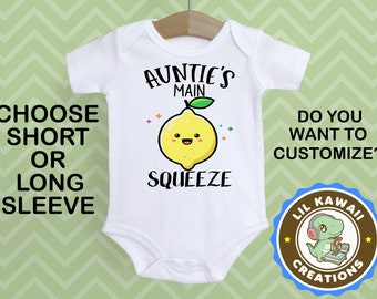 Boys Girls Shirt Main Squeeze Personalized Baby Onesie® Unisex Take Home Outfit Vintage Oranges Baby Bodysuit Cute Lemon Shower Gift