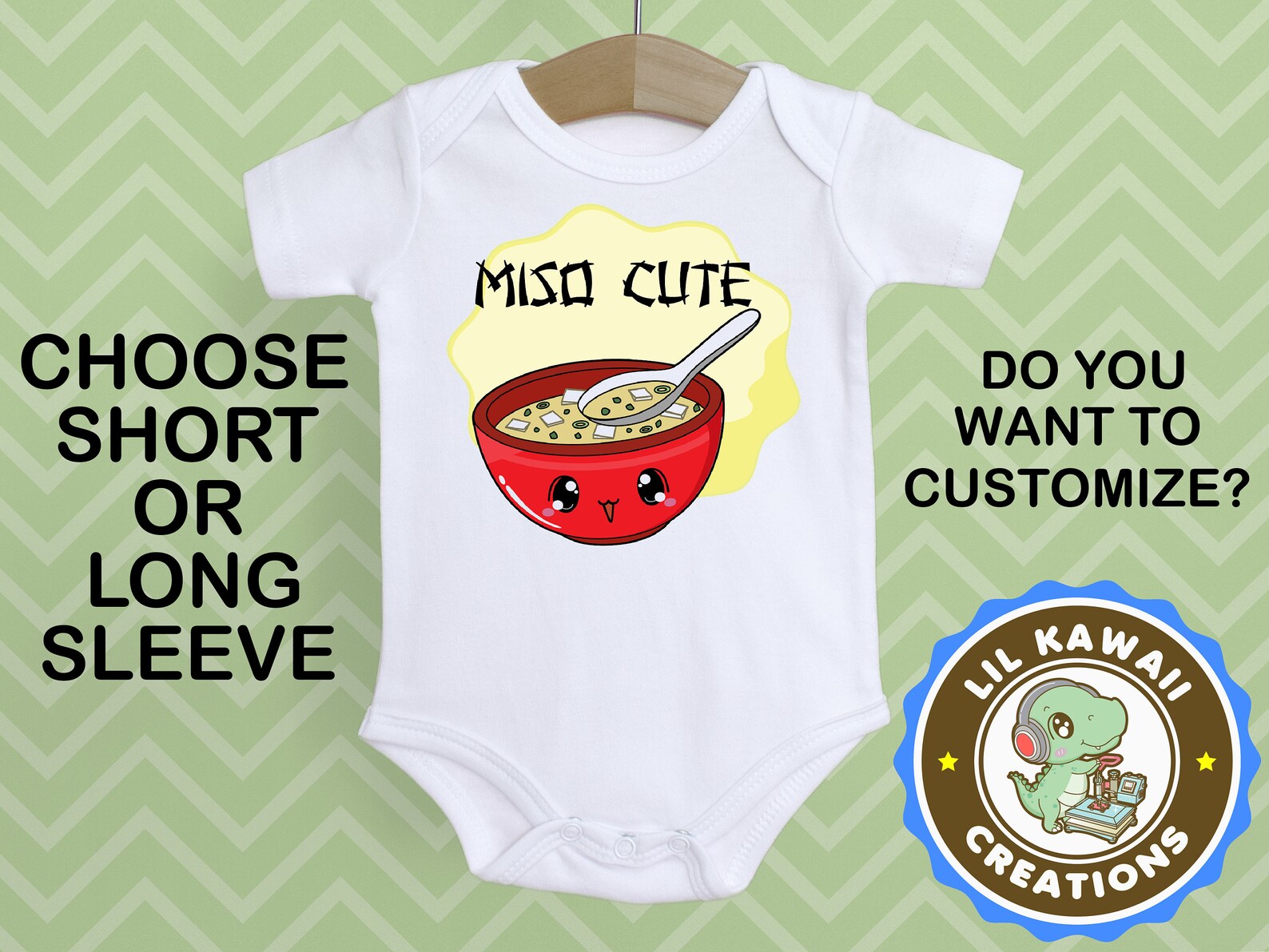Miso Cute Onesie Miso Soup Onesies® Funny Baby Onesie® Cute Etsy