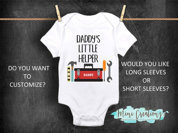 daddys little helper onesie