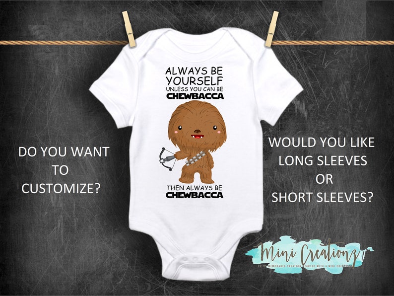 Wookie Hair Don/'t Care Star Wars Funny Baby Clothes Baby Girl//Boy Unisex onesies