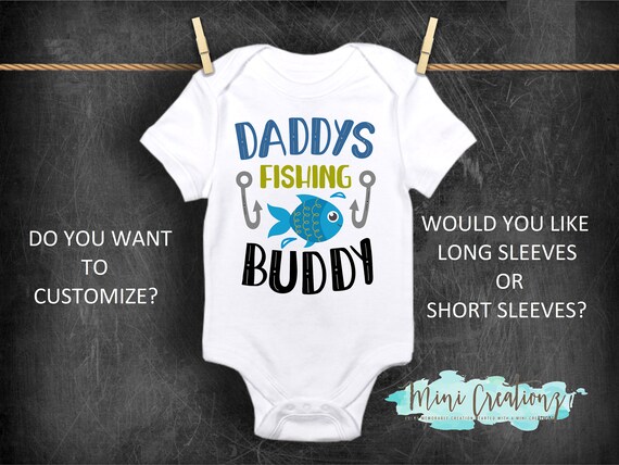daddy's fishing buddy onesie