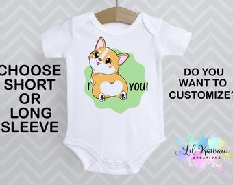 Warshland Newborn Baby T-Shirt I Love Corgi Butts Cotton Long Sleeve Bodysuit Clothes Playsuit Toddler Girl Boy Warshland Newborn Baby T-Shirt I Love Corgi Butts Cotton Long Sleeve Bodysuit Clothes Playsuit Toddler Girl Boy