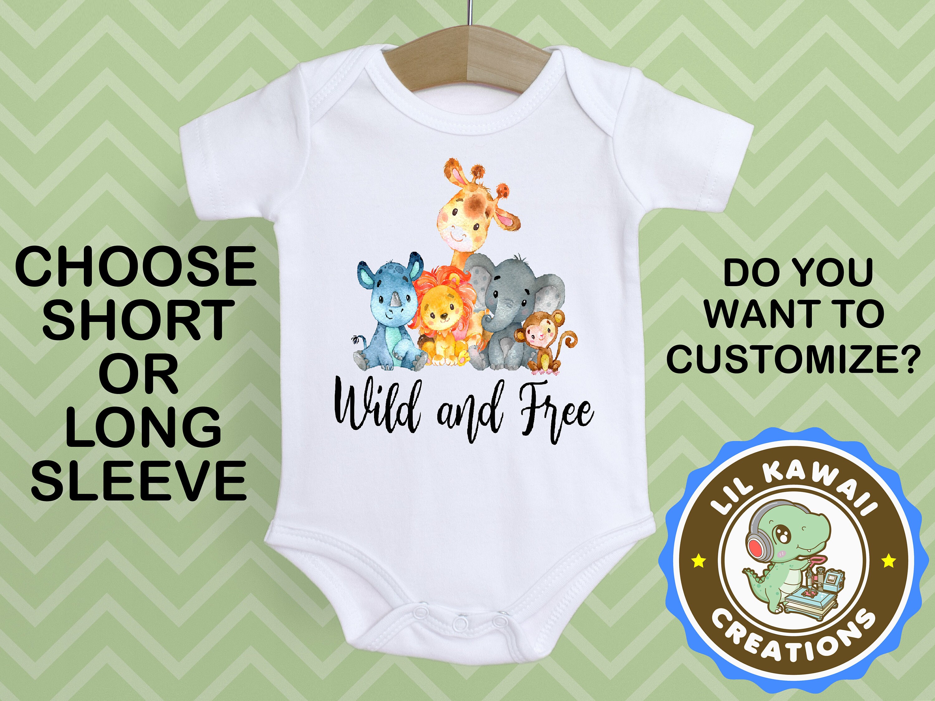 Safari onesie baby Clearance