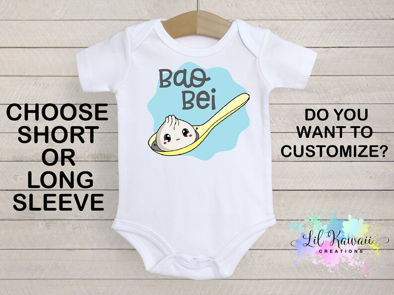 Bao Bei Onesie\u00ae Dumpling Onesie Reveal Onesie Cute Baby Onesie Boy Onesie Foodie Onesie Funny Baby Onesie Cute Dumpling Onesie