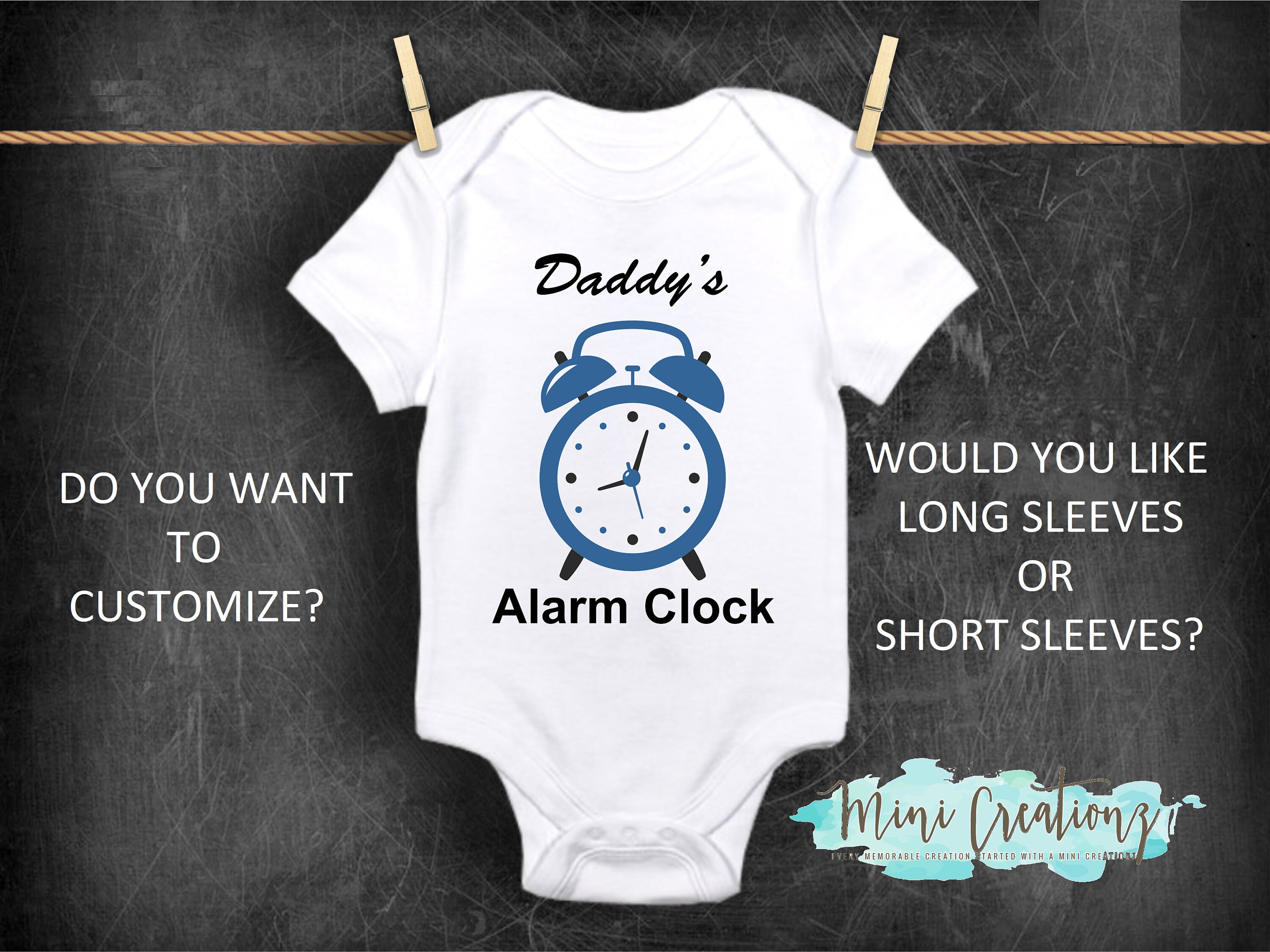 Alarm Clock Onesies® Cute Baby Onesies® Funny Baby Etsy