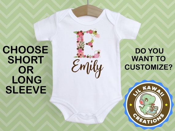 floral baby onesie
