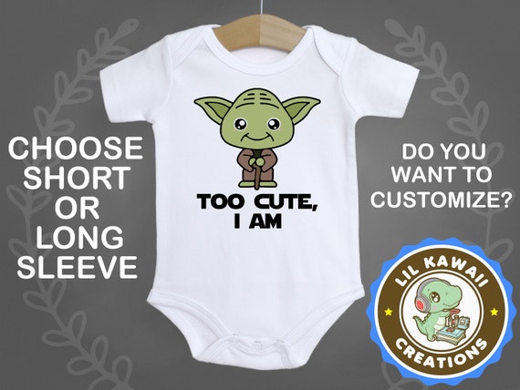 too cute i am yoda onesie