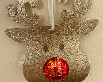 Reindeer Chocolate Ball Holder, Christmas Tree Decoration, Party Favor