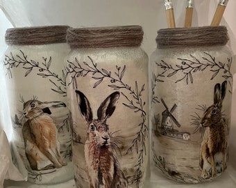 Hare Pen Pot, Pencil Pot, Pen Holder