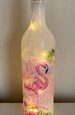 Beautiful Flamingo Bottle Light, Lamp, Gift 