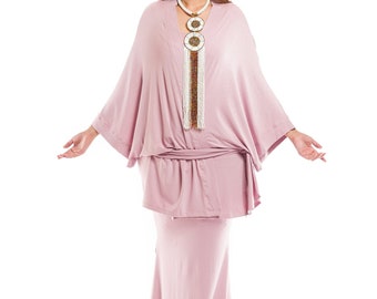 Bamboo Kimono Rosewood \ Yoga Wear \ Wrap \ Lightweight  \ Kimono Jacket \ Asymmetric \ Elegant  \ Tantra \ Versatile \