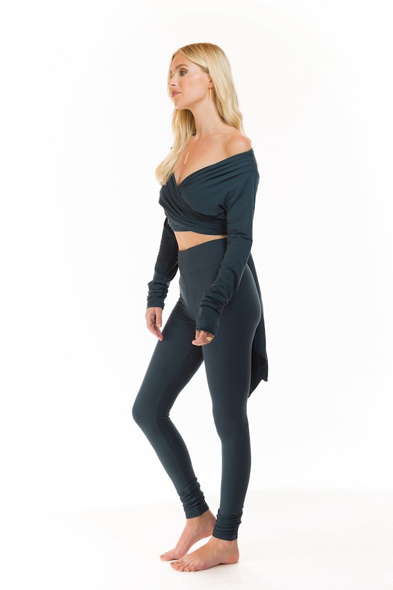 Bambus Lange Leggings Ozean Grn ~ Yoga Leggings ~ Yoga Kleidung ~  Fitnessstudio ~ Fitness ~ Multi Layer ~ Pilates ~ Bewusst ~ Long Leggings -  Etsy sterreich