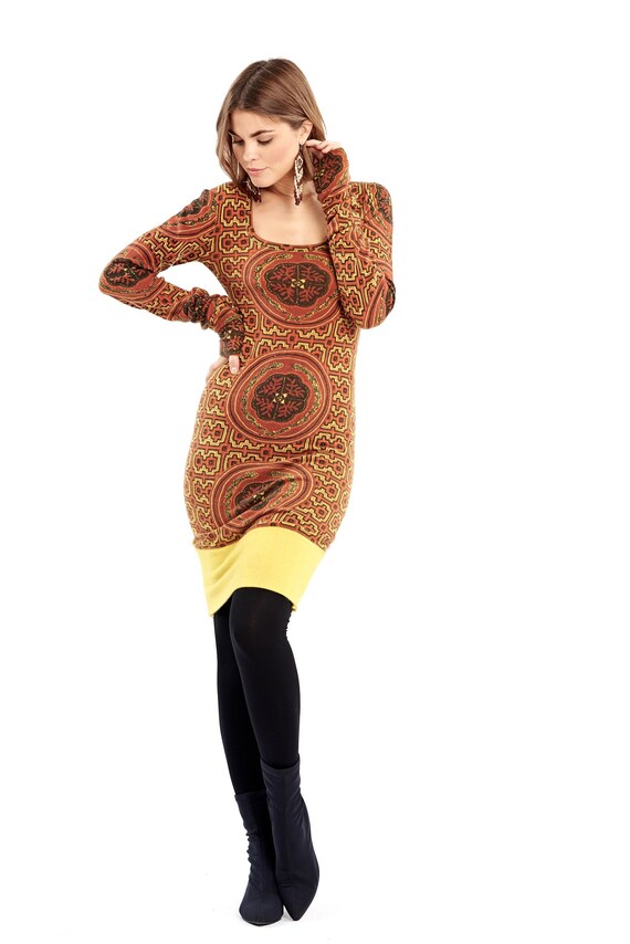 fitted jumper dress
