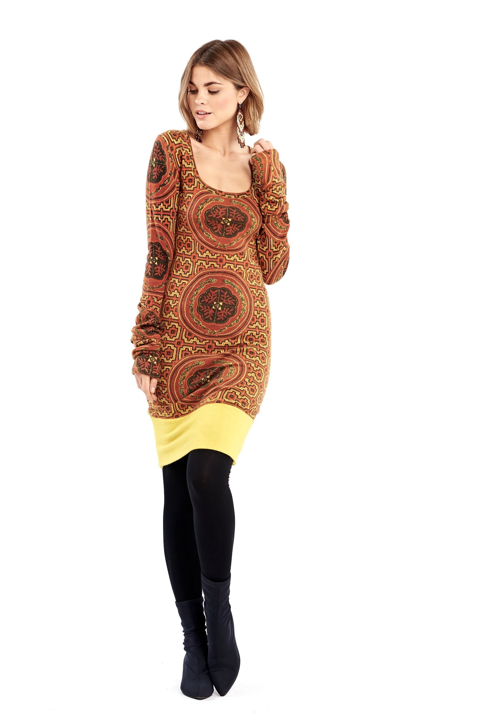 fitted jumper dress