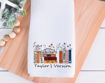 Taylor's versie geïnspireerde keukenhanddoek, geweldig cadeau, handdoeken, bundel, kerstcadeau, verjaardagscadeau, Swifty Fan