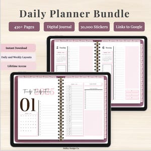 2025 Digital Planner GoodNotes Notability Undated Planner Android Digital Agenda iPad Planner Xodo Digital Notes Samsung Minimal