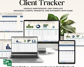 Kunden Tracker Tabelle Vorlage: Vollständige Kunden-Datenbasis & Aufgaben-Manager für das Wachstum kleiner Unternehmen - Freelancer Geschenke Organisator