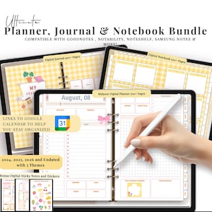 2025, 2026 Undated Digital Planner,GoodNotes Planner,Daily Planner,Weekly Planner,Notability Planner, iPad Planner Android Google links