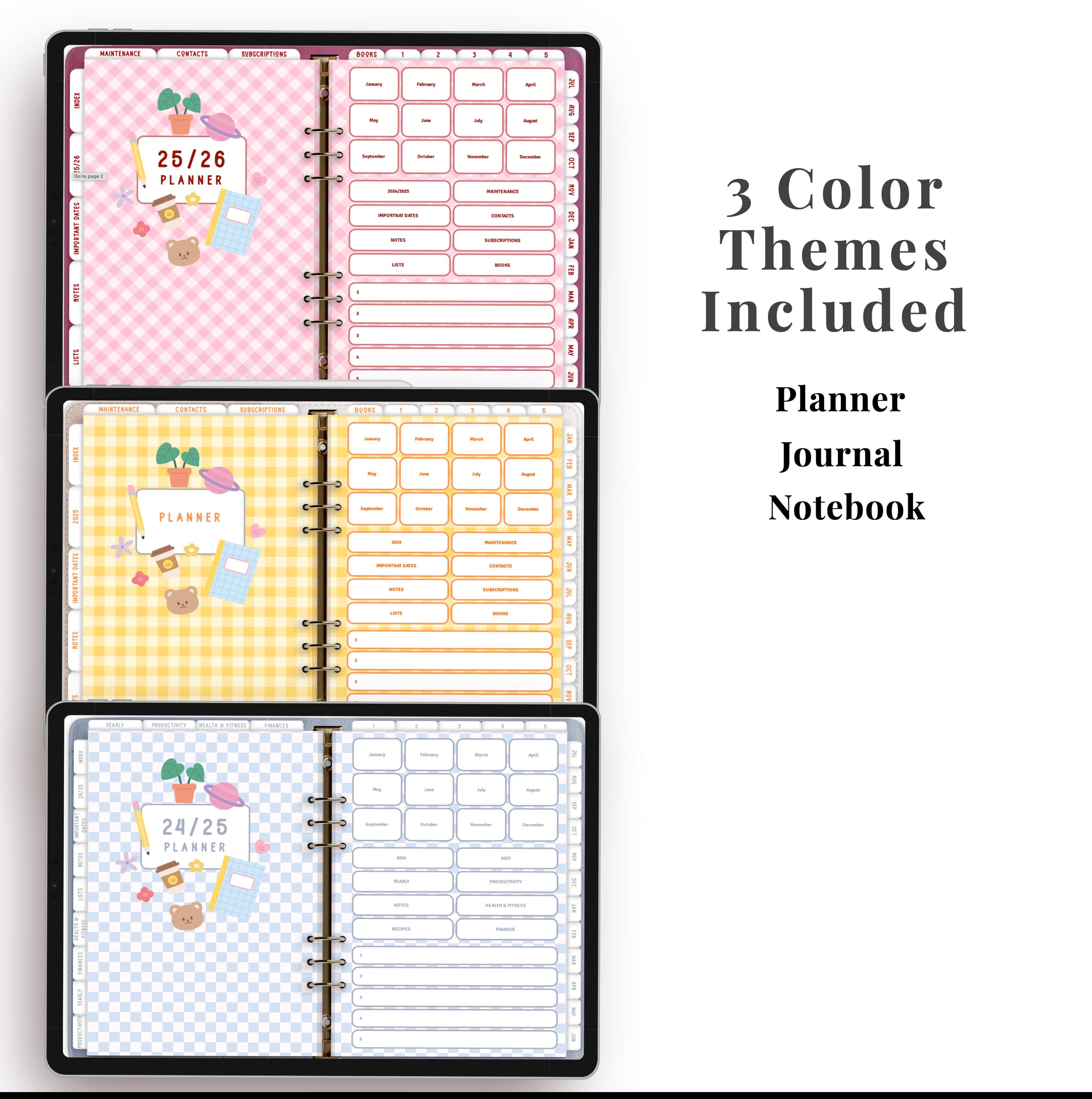 2024 2025 & Undated Digital Planner,goodnotes Planner,daily Planner ...