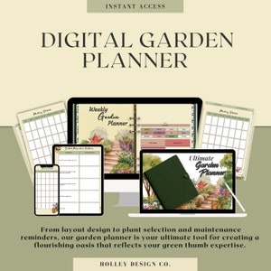 Weekly Garden Planner | Organize Your Garden and Life | Seedbed Prep, Planting Guide, Garden Diagram, Budget Tracker, and More