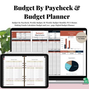 Ultimate Budget by Paycheck Spreadsheet, Google Sheets, Biweekly Budget, Debt Tracker, Financial Planner, Savings Challenge, Cash Envelopes