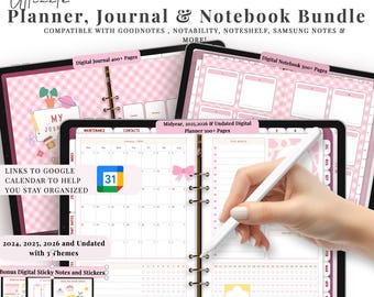 2025-2026 & Undated Digital Planner,GoodNotes Planner,Daily Planner,Weekly Planner,Notability Planner, iPad Planner, Google PlannerAndroid