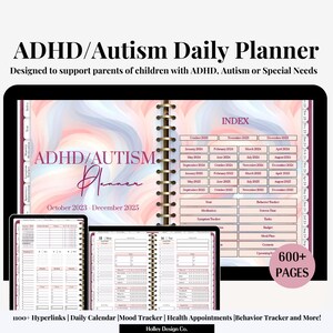 Administre el TDAH/autismo de su hijo con facilidad: ¡nuestro planificador digital incluye un seguimiento de médicos/terapias, listas de tareas y más!